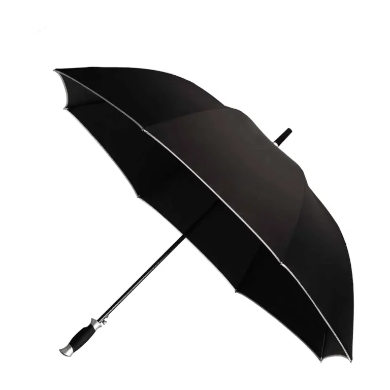 Birdy, parapluie golf publicitaire à toile noire, personnalisable avec votre logo
