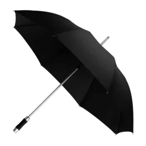 Millenium Déperlant, parapluie golf publicitaire à toile noire, personnalisable avec votre logo