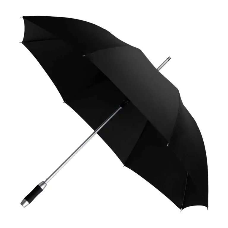 Millenium Déperlant, parapluie golf publicitaire à toile noire, personnalisable avec votre logo
