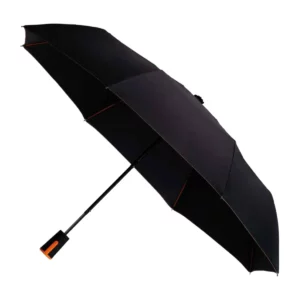 Hook, parapluie pliant publicitaire à toile gris ardoise, personnalisable avec votre logo