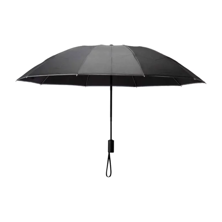 Light cover, parapluie pliant publicitaire à toile noire, personnalisable avec votre logo